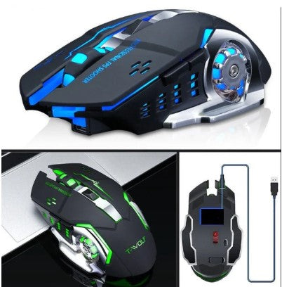 Game Optical Mouse USB Silent Light