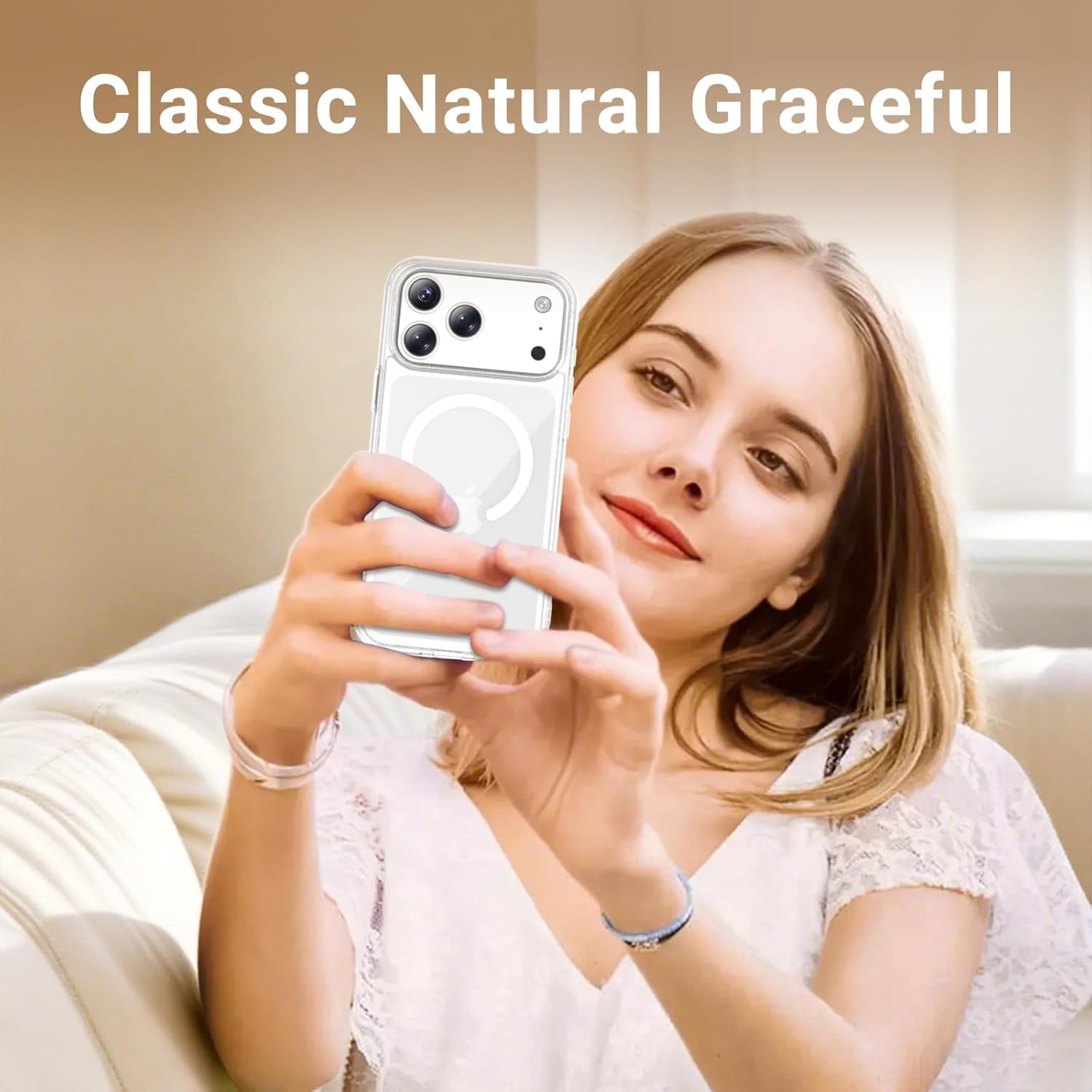 Phone 17 Pro Max Transparent MagSafe Case