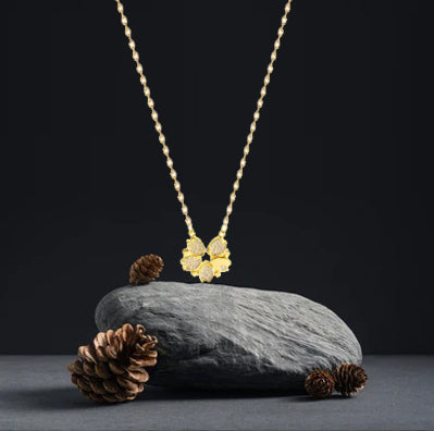 Stainless Steel Crystal Heart Necklace