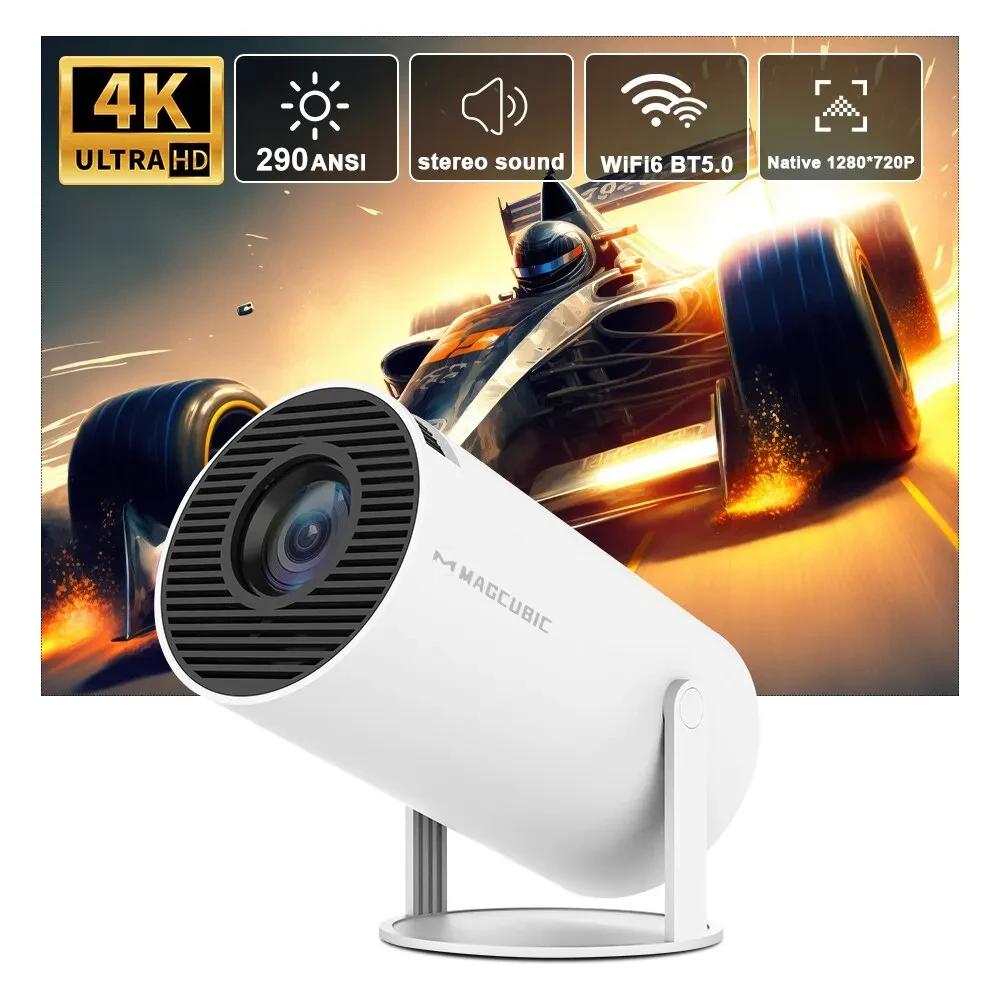 Magcubic HY300 Pro Projector 4K | Android 11, Dual WiFi6, 290ANSI, Home & Outdoor Cinema