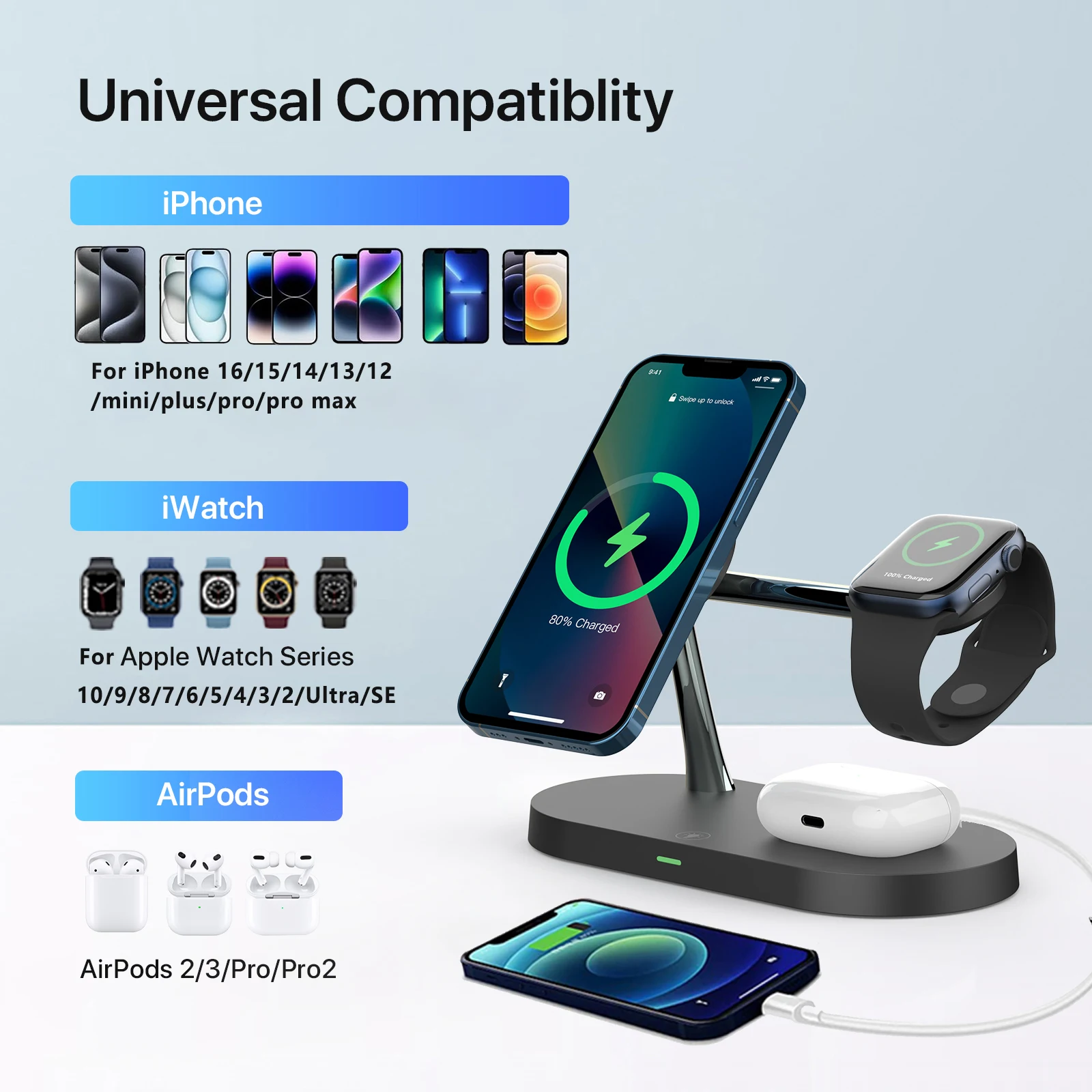 3-in-1 Wireless Charging Dock