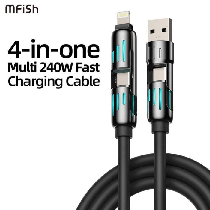 Type-C 4-in-1 Multi USB Charging Cable