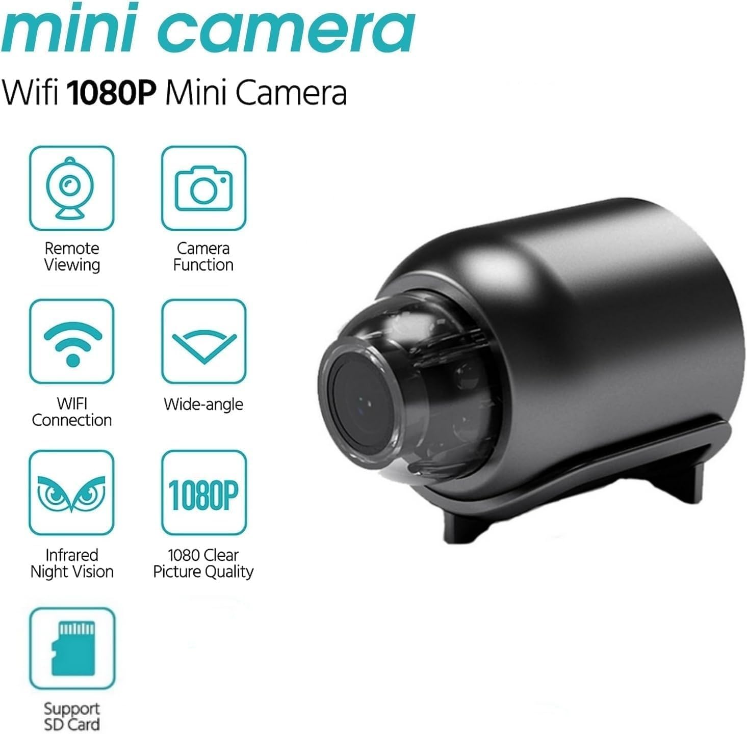 1080P HD X5 Mini WiFi Camera | Portable Surveillance Camera