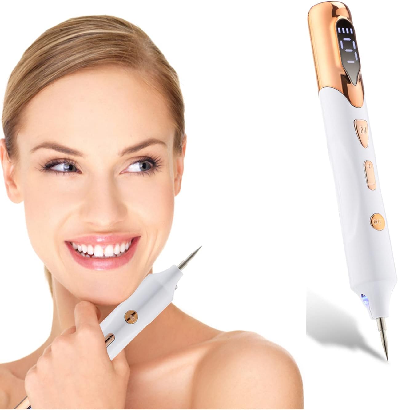 Laser Mole Removal Pen | Plasma Wart, Freckle, Skin Tag & Tattoo Spot Remover Tool | Electric Beauty Skin Care Device