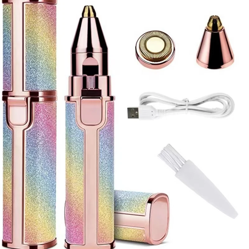 2-in-1 Rechargeable Facial Hair Remover & Eyebrow Razor