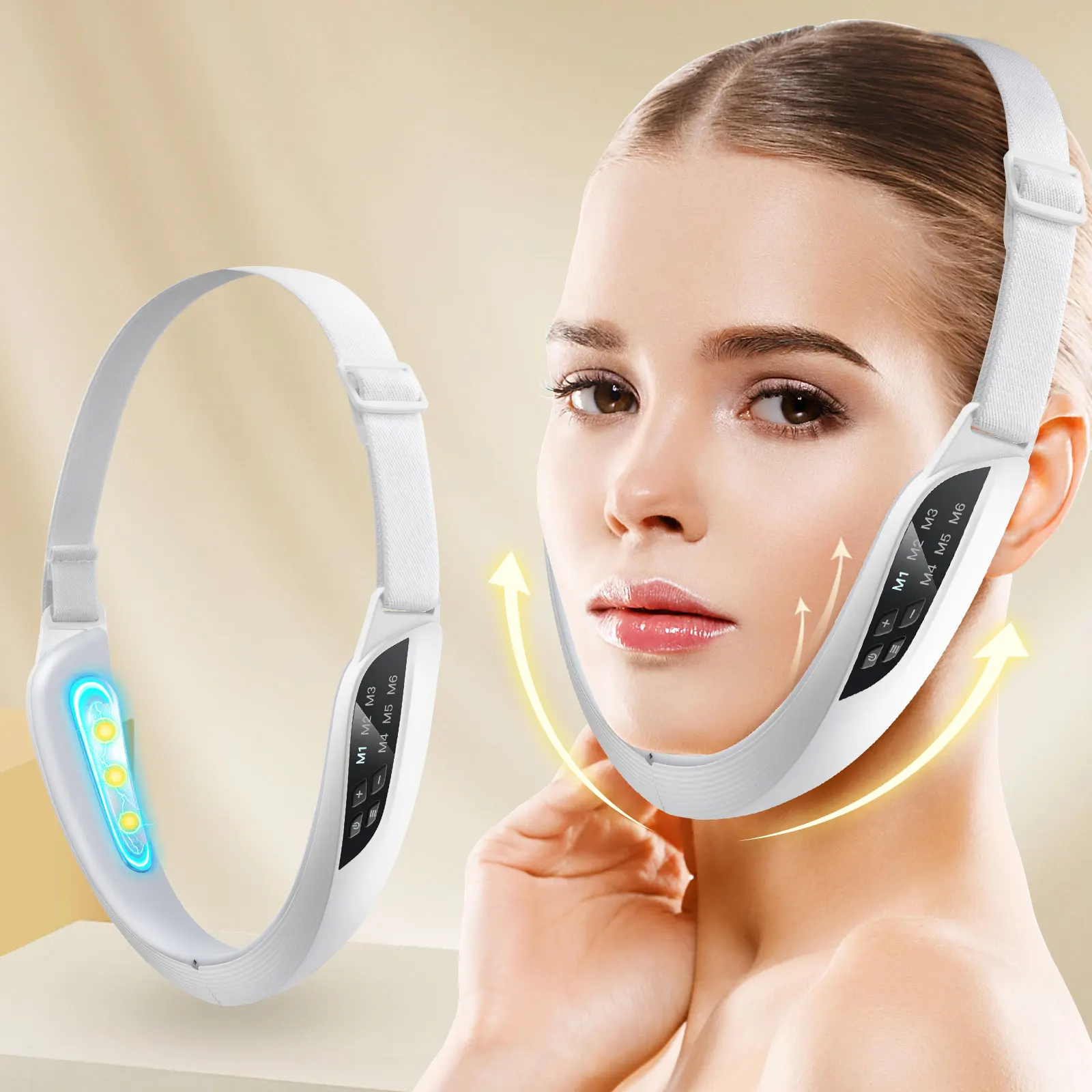 EMS V-Face Lifting Device | 6 Modes | 8 Levels Firming Care